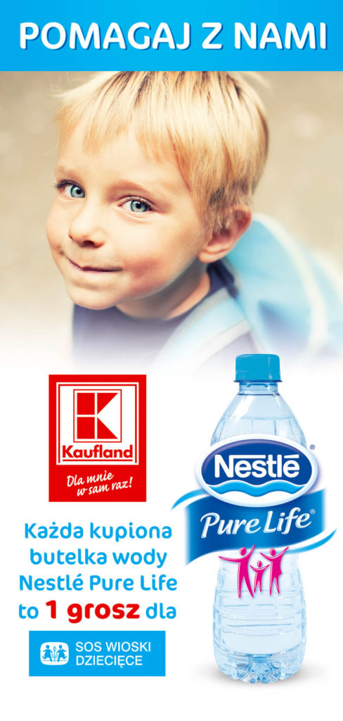 pomoc dzieciom Kaufland Nestle Pure Life
